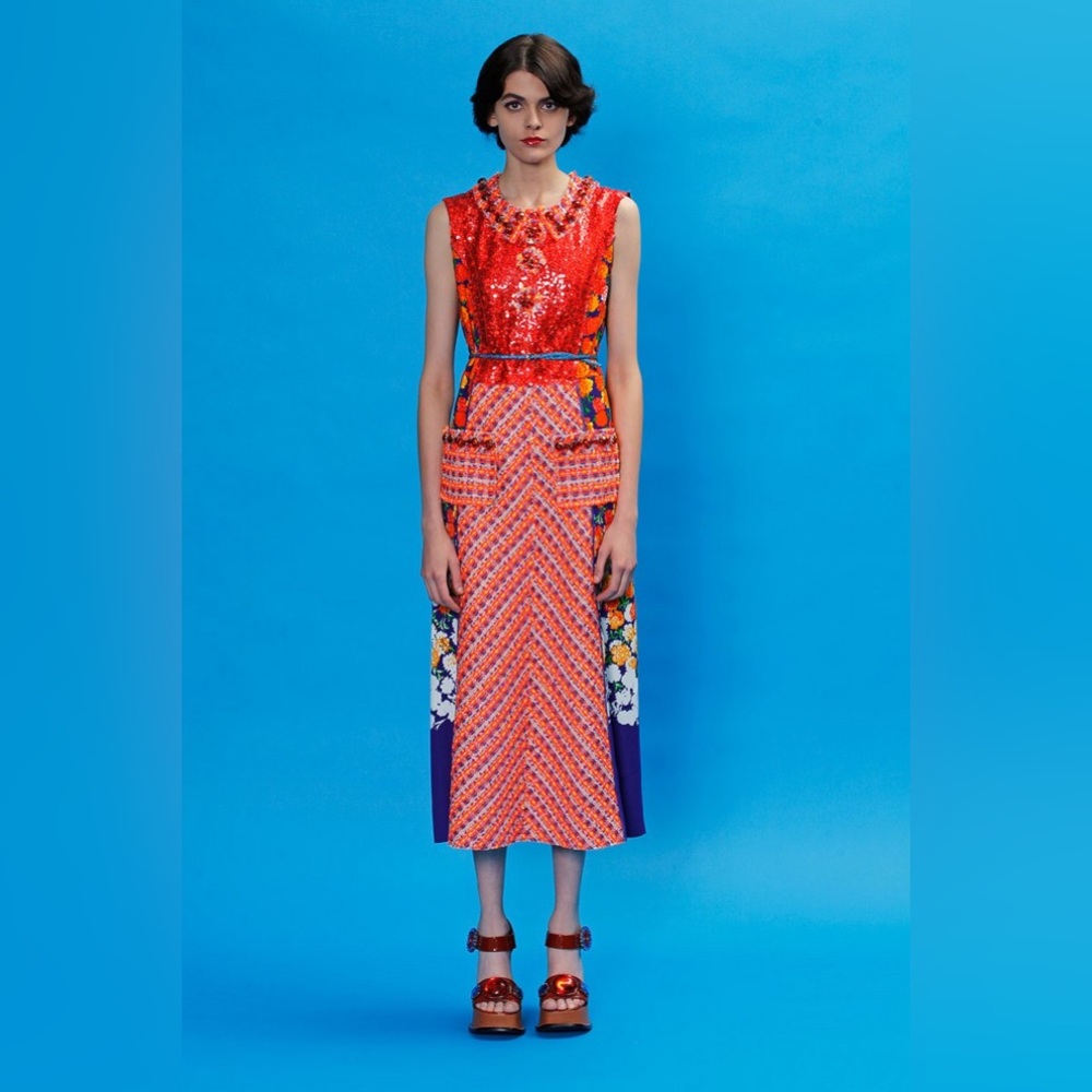 MARC JACOBS RESORT COLLECTION 2013
FLORAL LAMÉ KNIT SEQUIN DRESS